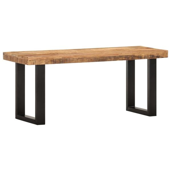 334067 - VIDA XL Stol 110 cm Dru i fortë mango dhe çelik i ashpër