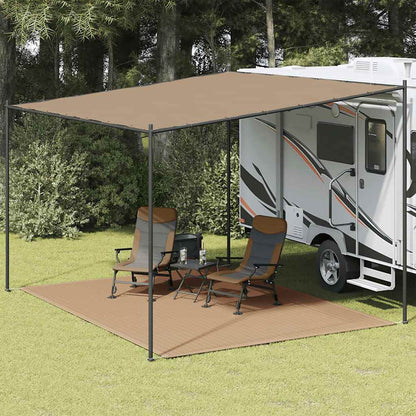 141573 - vidaXL Tapet për tendë (zeltteppich), taupe, 300×400 cm