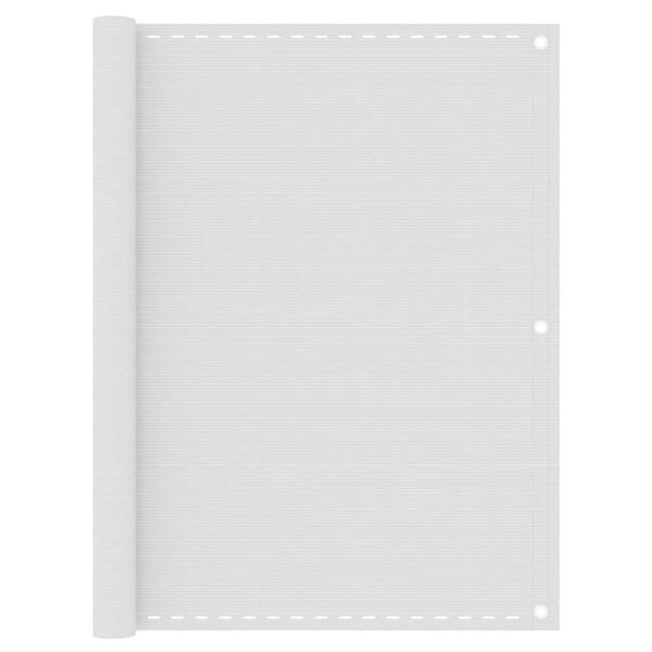 291076 - VIDAXL Perde Ballkoni e Bardhë 120x500 cm HDPE
