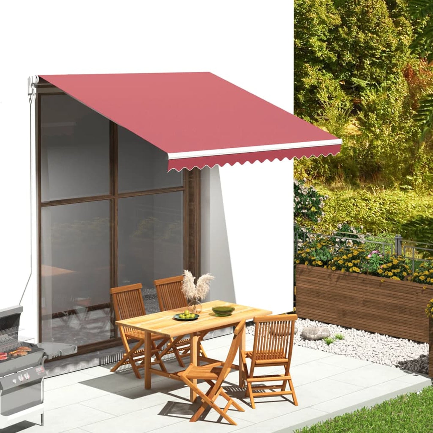 141357 - Pëlhurë zëvendësuese për tendë vidaXL, e kuqe burgundy, 3x2.5 m