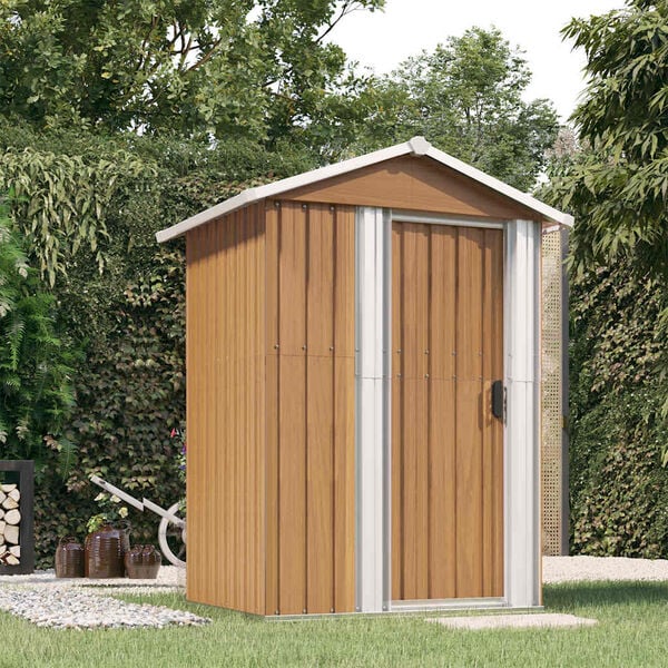 291092 - VIDAXL Kasolle Kopshti Kafe 126x97,5x177 cm Çelik i Galvanizuar