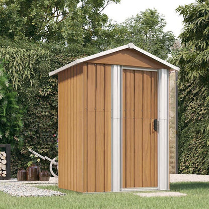 291092 - VIDAXL Kasolle Kopshti Kafe 126x97,5x177 cm Çelik i Galvanizuar