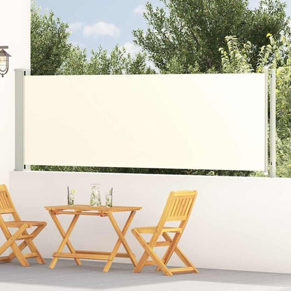 291115 - VIDAXL Tendë anësore e tërheqshme për verandë 117x600 cm, ngjyrë krem