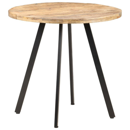 265140 - VIDA XL Tavolinë ngrënieje 80 cm prej druri mangoje të ashpër