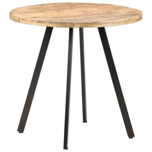 265140 - VIDA XL Tavolinë ngrënieje 80 cm prej druri mangoje të ashpër