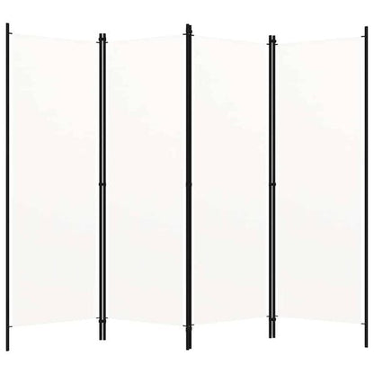 291130 - VIDA XL Ndarës Dhome me 4 Panele, i Bardhë 200x180 cm