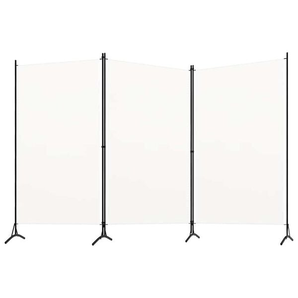 291131 - VIDA XL Ndarës Dhome me 3 Panele, i Bardhë 260x180 cm