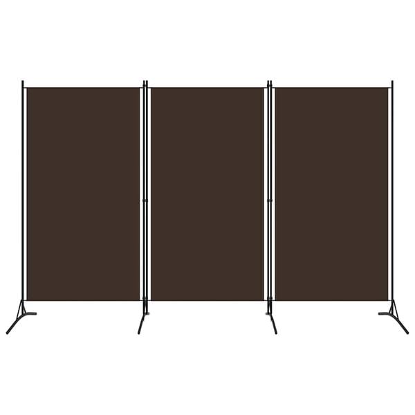 291132 - VIDA XL Ndarës Dhome me 3 Panele, Ngjyrë Kafe 260x180 cm