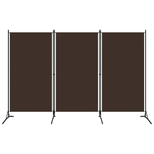 291132 - VIDA XL Ndarës Dhome me 3 Panele, Ngjyrë Kafe 260x180 cm