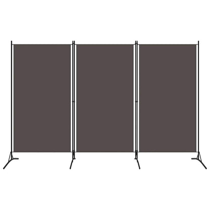 265143 - VIDA XL Ndarëse Dhome me 3 Panele, Ngjyrë Antraciti 260x180 cm, Pëlhurë