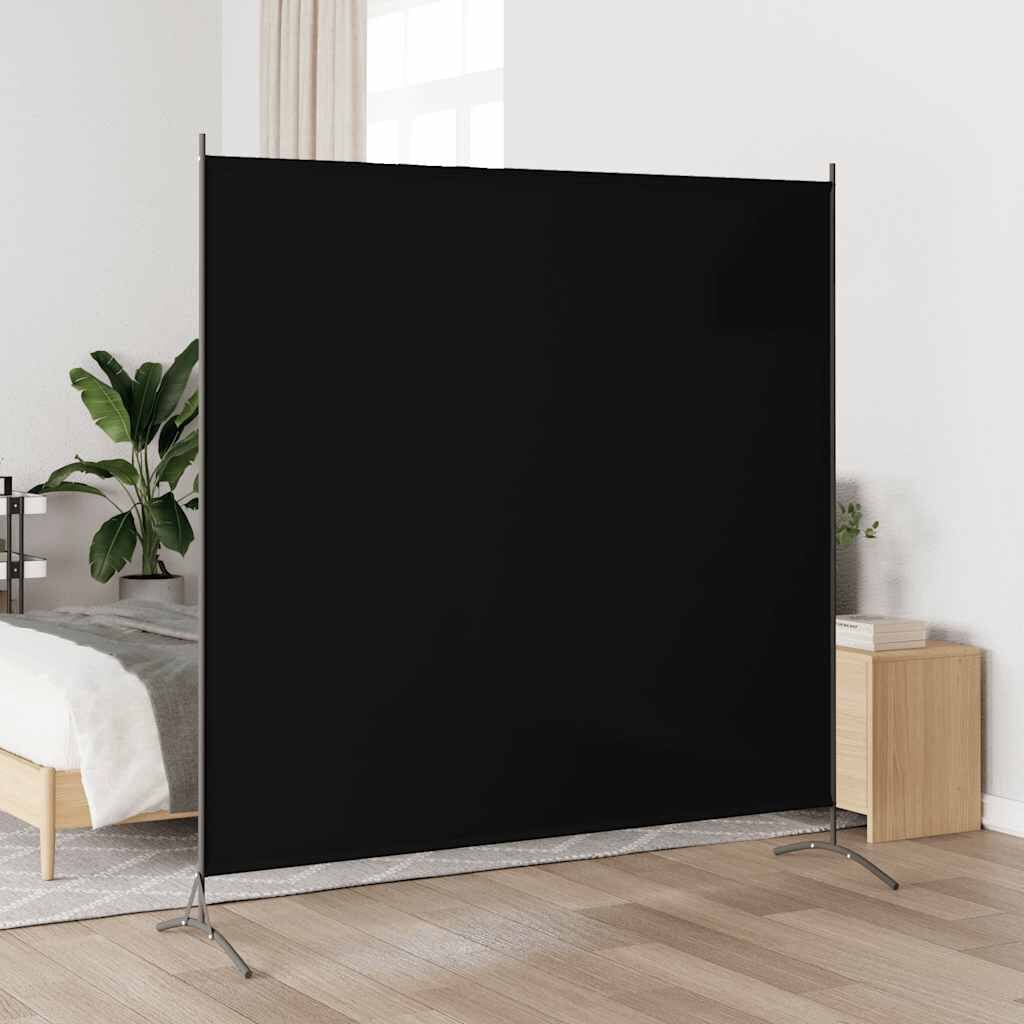 280146 - VIDAXL Ndarëse Dhome e Zezë 175x180 cm Pëlhurë