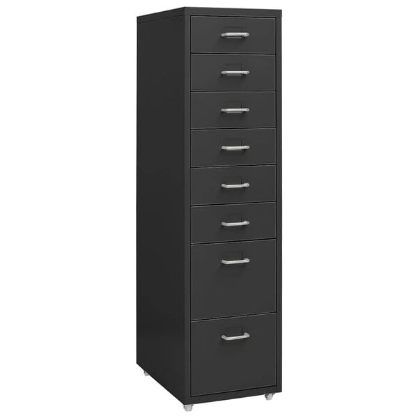 291143 - VIDA XL Dollap i lëvizshëm për arkiva Antracit 28x41x109 cm Metal