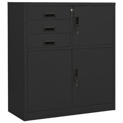 244493 - VIDAXL Dollap Zyre Antracit 90x40x102 cm, Çelik
