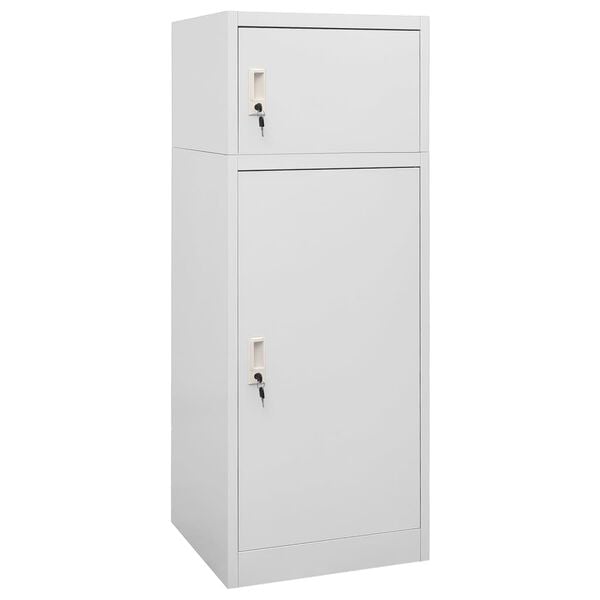 333140 - VIDAXL Kabinet Shale Gri 53x53x140 cm Çelik