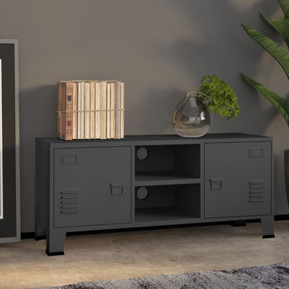 280158 - VIDAXL Kabinet TV Industrial Antracit 105x35x42 cm Metal