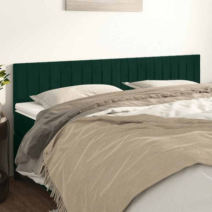 244509 - VIDAXL Koka e shtratit Jeshile e Errët 160x5x78/88 cm Kadife