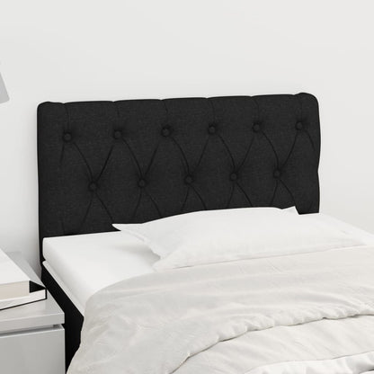 265164 - VIDA XL Kokë shtrati e zezë 80x7x78/88 cm Pëlhurë