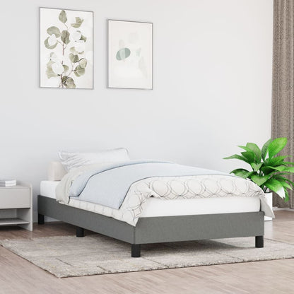 280175 - VIDAXL Kornizë shtrati pa dyshek, ngjyrë gri e errët 80x200 cm, material