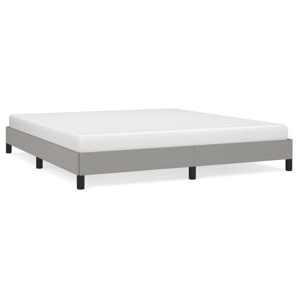 212263 - VIDAXL Kornizë Kreveti pa Dyshek, Gri e Çelët 160x200 cm, Material