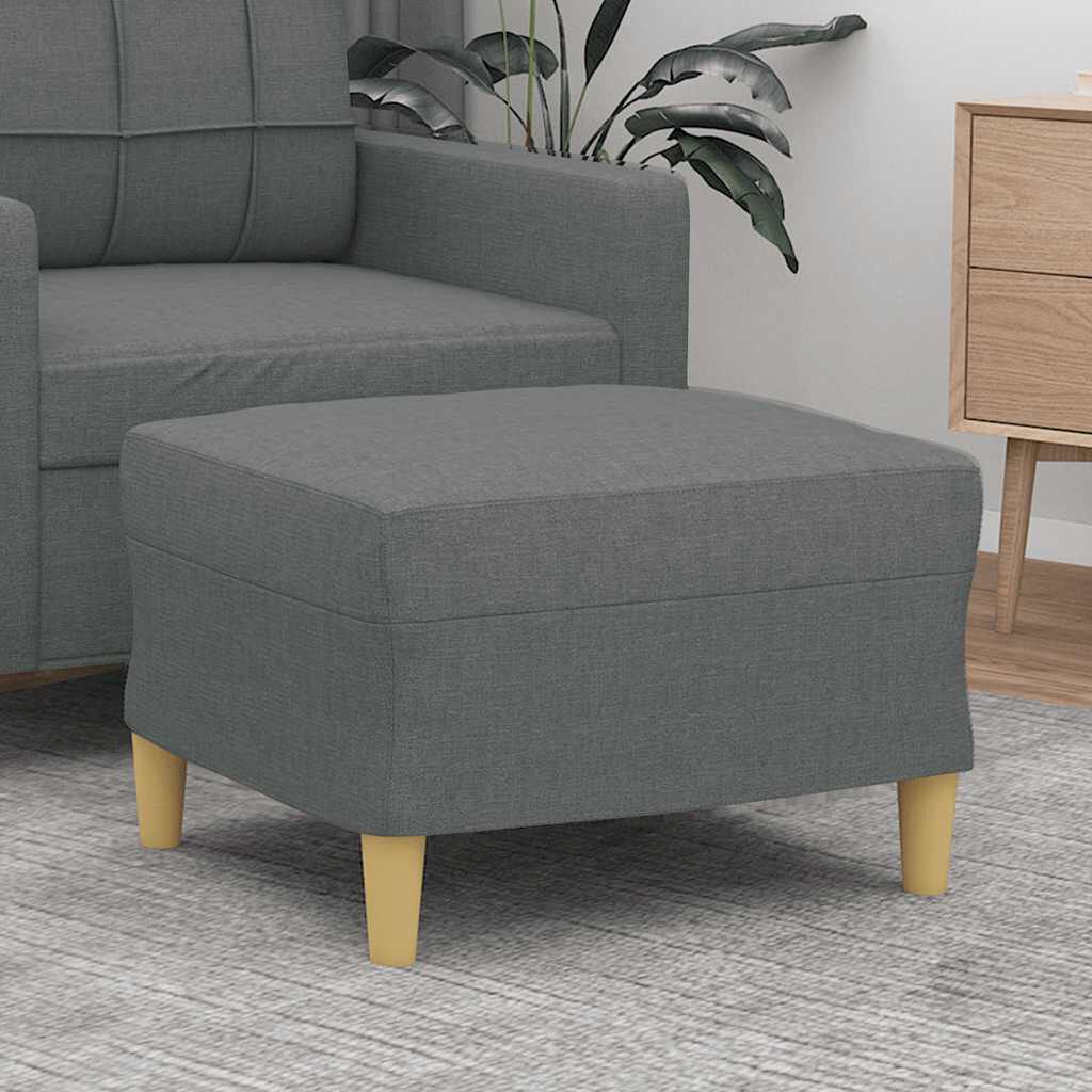 265169 - VIDA XL Stol për këmbë, Gri e errët 60x50x41 cm, Material