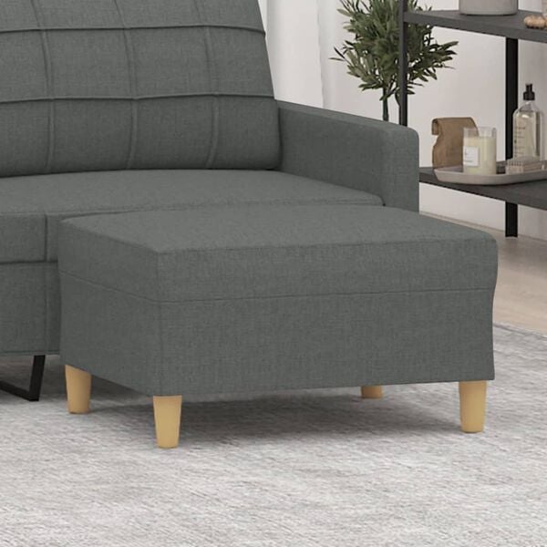 334130 - VIDAXL Stol për këmbë, Gri e errët 70x55x41 cm, Material
