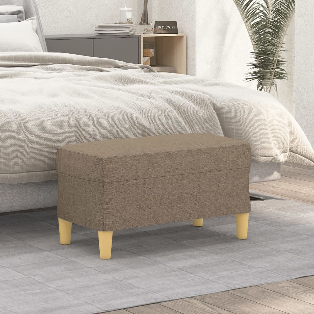 265172 - VIDAXL Stol Taupe, 70x35x41 cm, pëlhurë