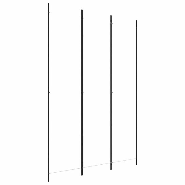 291172 - VIDAXL Ndarëse Dhome me 3 Panele, E Bardhë 150x220 cm, Pëlhurë