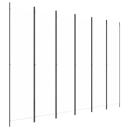 291174 - VIDAXL Ndarës Dhome me 6 Panele, i Bardhë 300x220 cm, Material