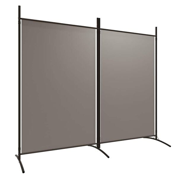 334136 - VIDAXL Ndarëse Dhome me 2 Panele, Ngjyrë Antraciti 175x180 cm, Pëlhurë