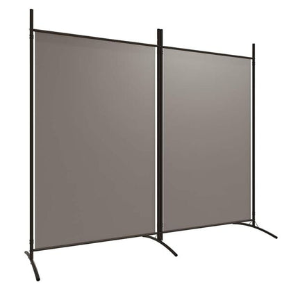 334136 - VIDAXL Ndarëse Dhome me 2 Panele, Ngjyrë Antraciti 175x180 cm, Pëlhurë