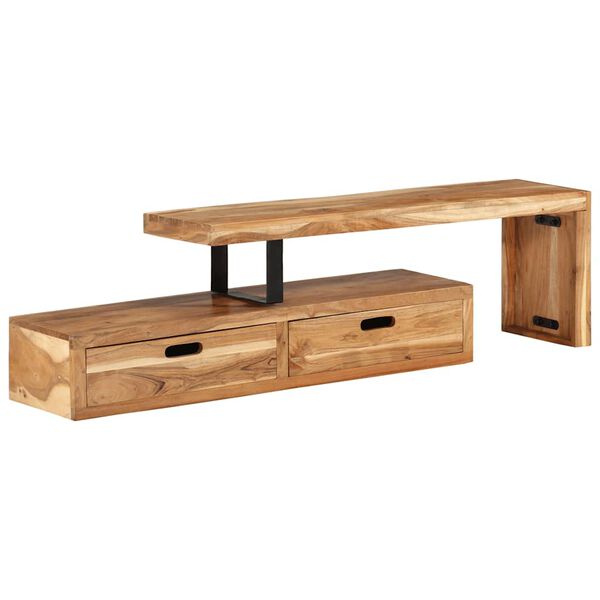 244537 - VIDAXL Stand TV (118-200)x30x40 cm Dru i fortë Akacie