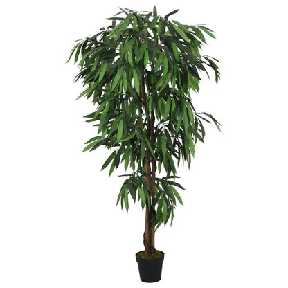 244556 - VIDA XL Pemë artificiale mangoje 900 gjethe, 180 cm, e gjelbër