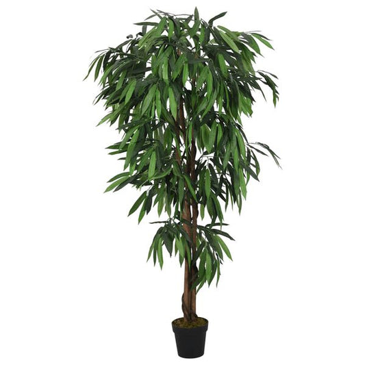 244556 - VIDA XL Pemë artificiale mangoje 900 gjethe, 180 cm, e gjelbër