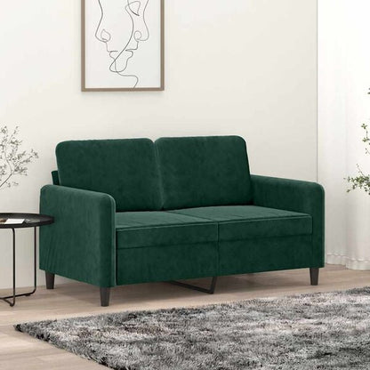 334256 - vidaXL Divan Dyvendësh prej Kadifeje 120 cm Ngjyrë Jeshile e Errët