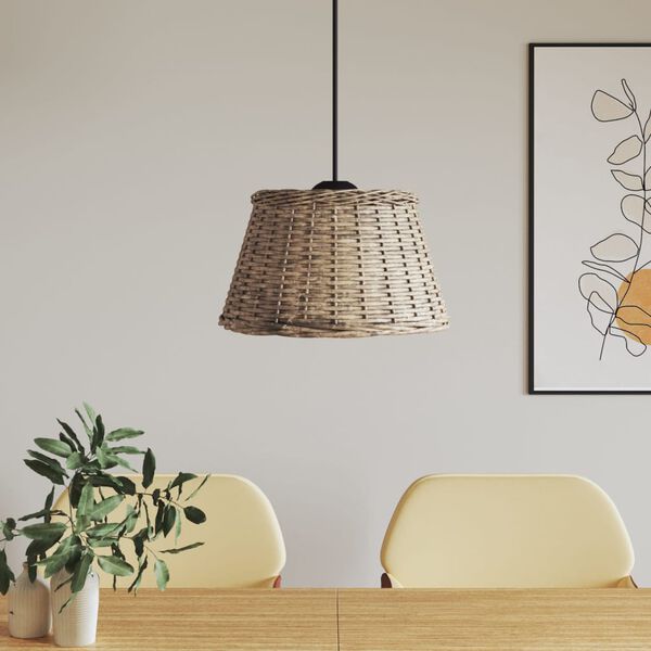 244576 - VIDAXL Llambë Tavani Ngjyrë Kafe Ø50x30 cm prej xunkthi