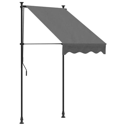 291241 - VIDAXL Tendë e tërheqshme Antracit 100x150 cm Pëlhurë dhe çelik