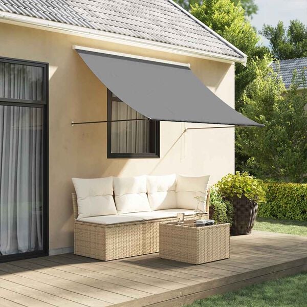 291243 - VIDAXL Tendë e tërheqshme Antracit 250x150 cm Pëlhurë dhe çelik