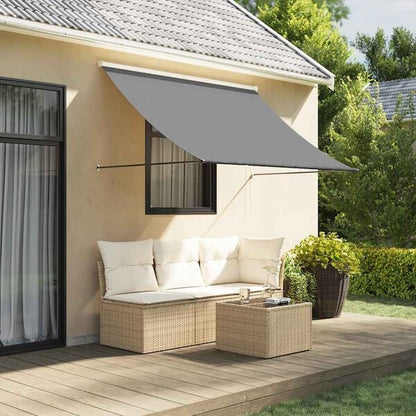 291243 - VIDAXL Tendë e tërheqshme Antracit 250x150 cm Pëlhurë dhe çelik