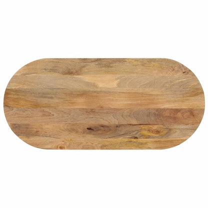 265231 - VIDAXL Sipërfaqe Tavoline 120x60x2,5 cm Ovale prej Druri të Masturbuar Mango