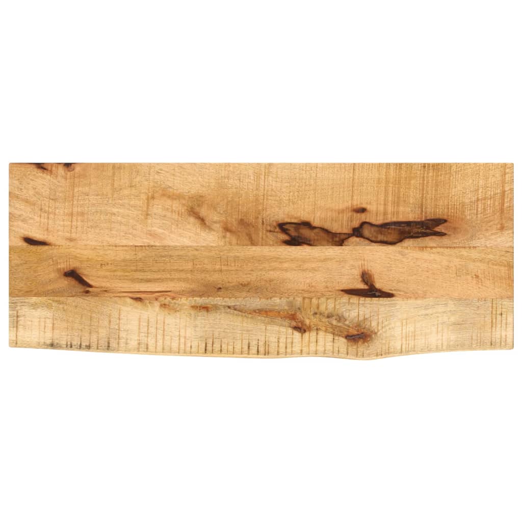 280258 - VIDAXL Sipërfaqe Tavoline 80x40x2,5 cm Dru me Skaje Live, Mango e Ashpër