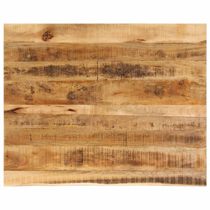 265238 - VIDAXL Sipërfaqe Tavoline 90x80x2,5 cm Dru i Masturbuar me Skaje Live, Mango e Ashpër