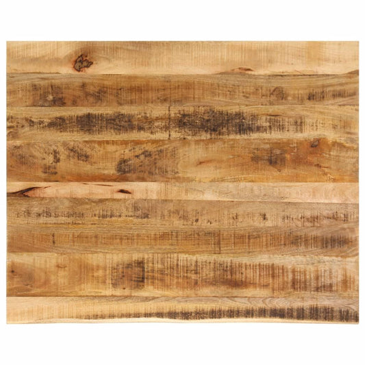 265238 - VIDAXL Sipërfaqe Tavoline 90x80x2,5 cm Dru i Masturbuar me Skaje Live, Mango e Ashpër