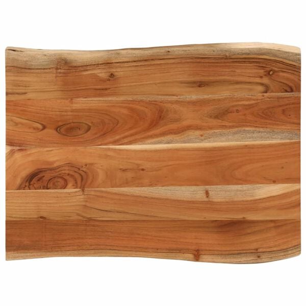 291251 - VIDA XL Sipërfaqe Tavoline Drejtkëndëshe prej Druri Masiv me Skaje Akacie 90x60x2,5 cm