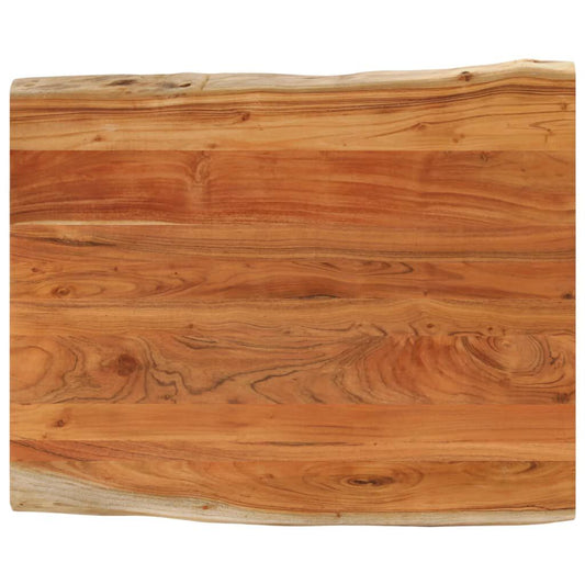 265239 - VIDAXL Sipërfaqe Tavoline Drejtkëndëshe prej Druri të Masturbuar me Skaje Akazie 90x80x2,5 cm