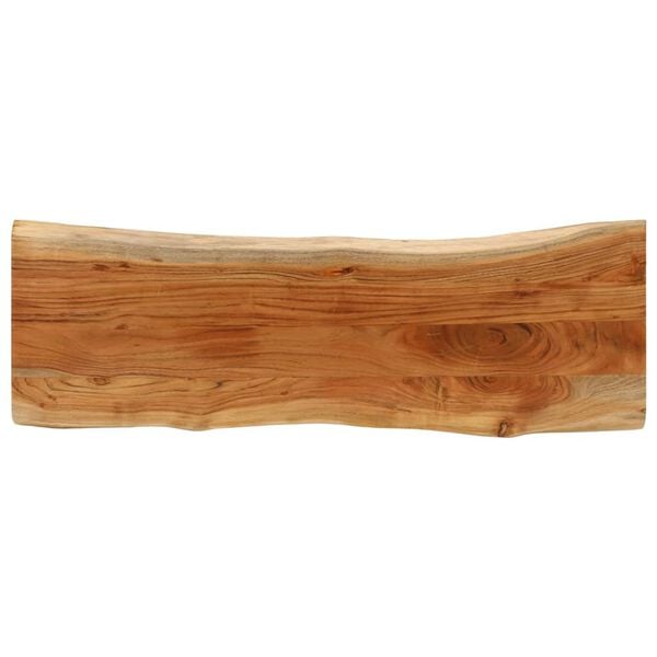 291252 - VIDA XL Sipërfaqe Tavoline Drejtkëndëshe prej Druri Masiv me Skaje Akacie 120x40x3,8 cm