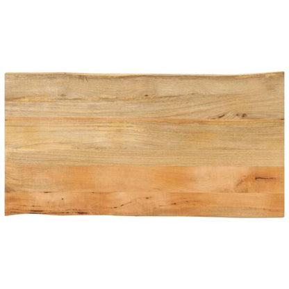 291254 - VIDA XL Sipërfaqe Tavoline 120x60x3,8 cm Dru Masiv me Skaje Live, Mango