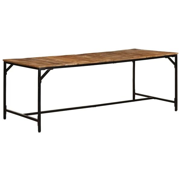 334201 - VIDA XL Tavolinë ngrënie 200x100x75 cm, dru masiv mango e ashpër