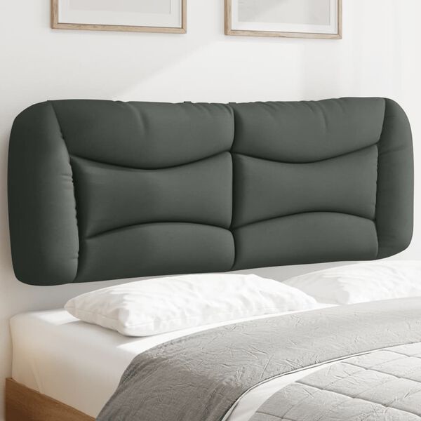 244610 - VIDA XL Jastëk për Kokën e Dhomës së Kreut 'Hvar', Gri e Errët, 140 cm, Pëlhurë