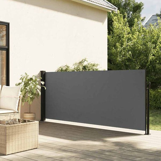 291292 - VIDAXL Tendë anësore e tërheqshme, ngjyrë antraciti 120x500 cm