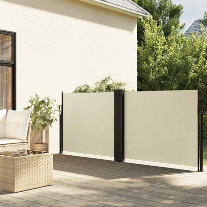 333277 - VIDAXL Tendë anësore e tërheqshme me ngjyrë kremi 120x600 cm